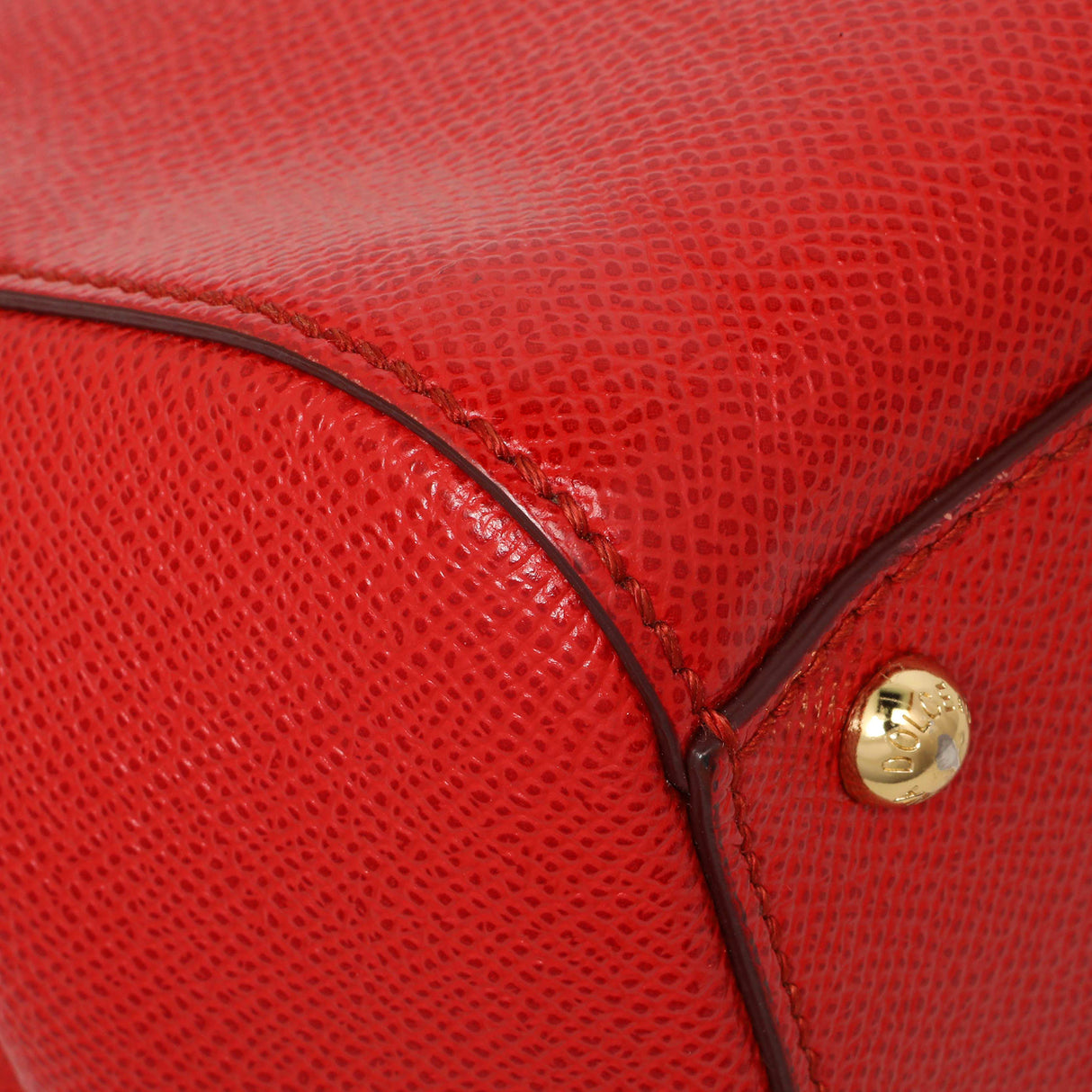 Dolce & Gabanna Red Calfskin Medium Miss Sicily Handbags Dolce & Gabbana