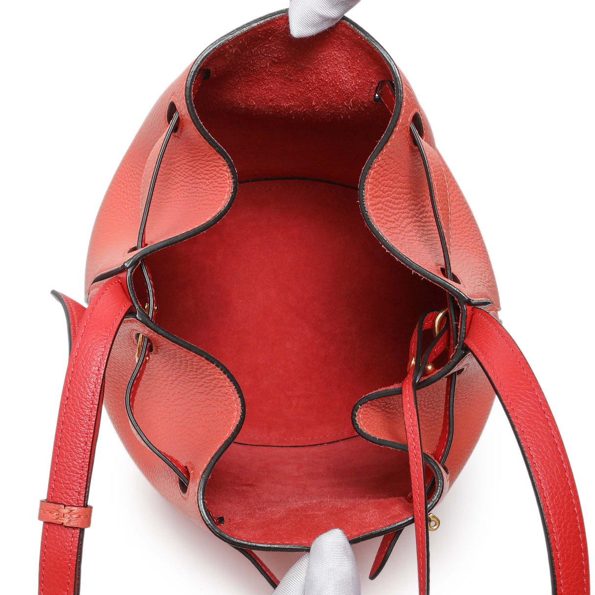 Mulberry Coral Grained Calfskin Abbey Bucket Bag Handbags Mulberry