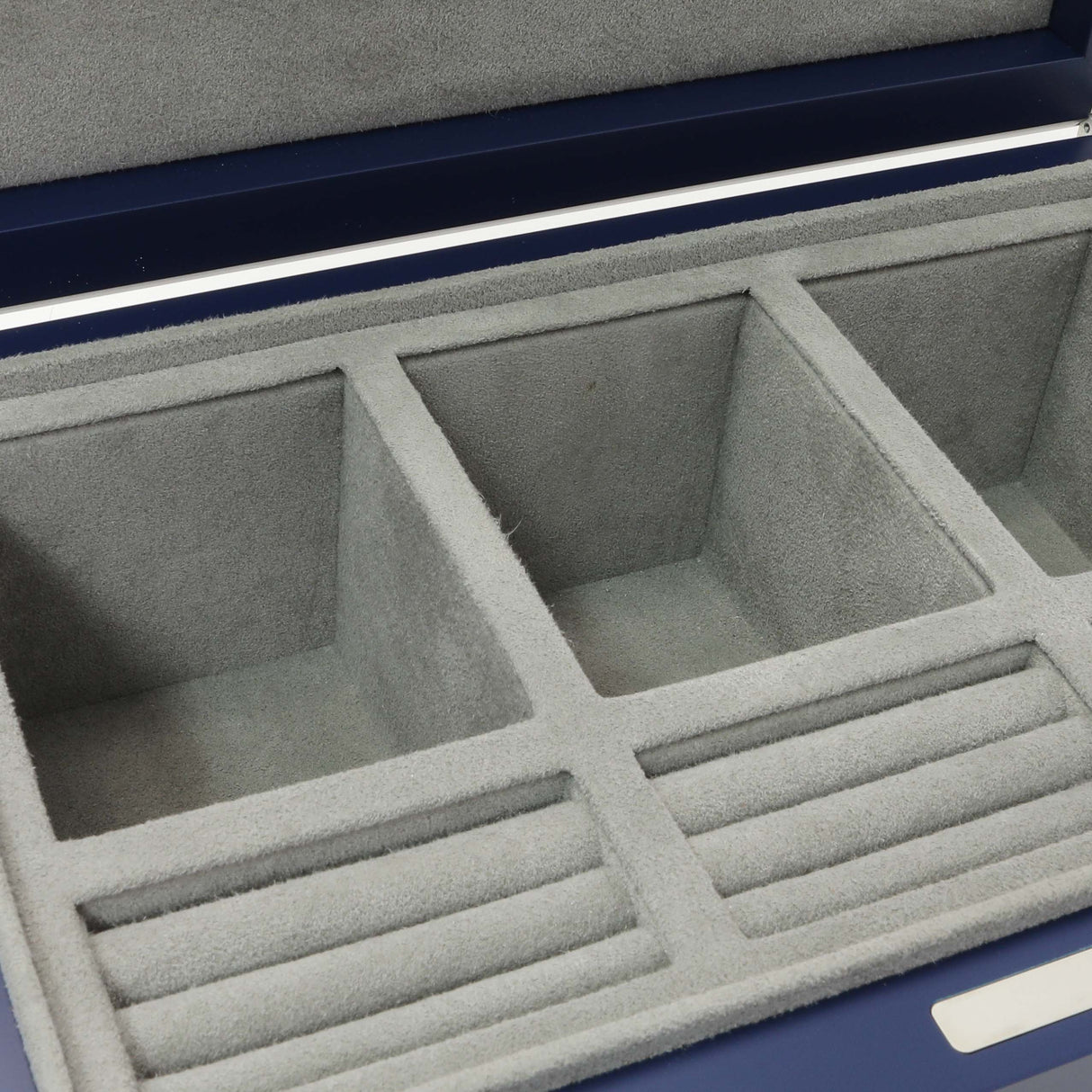 Cartier Blue Lacquered Three Watch and Cufflink Box Accessories Cartier