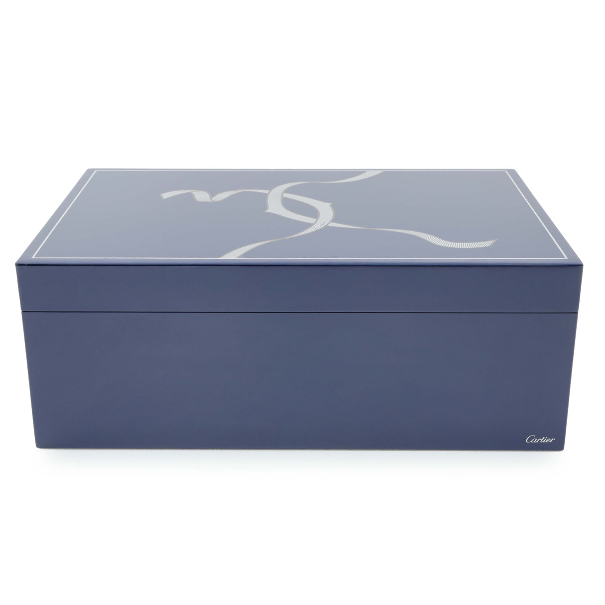 Cartier Blue Lacquered Three Watch and Cufflink Box Accessories Cartier