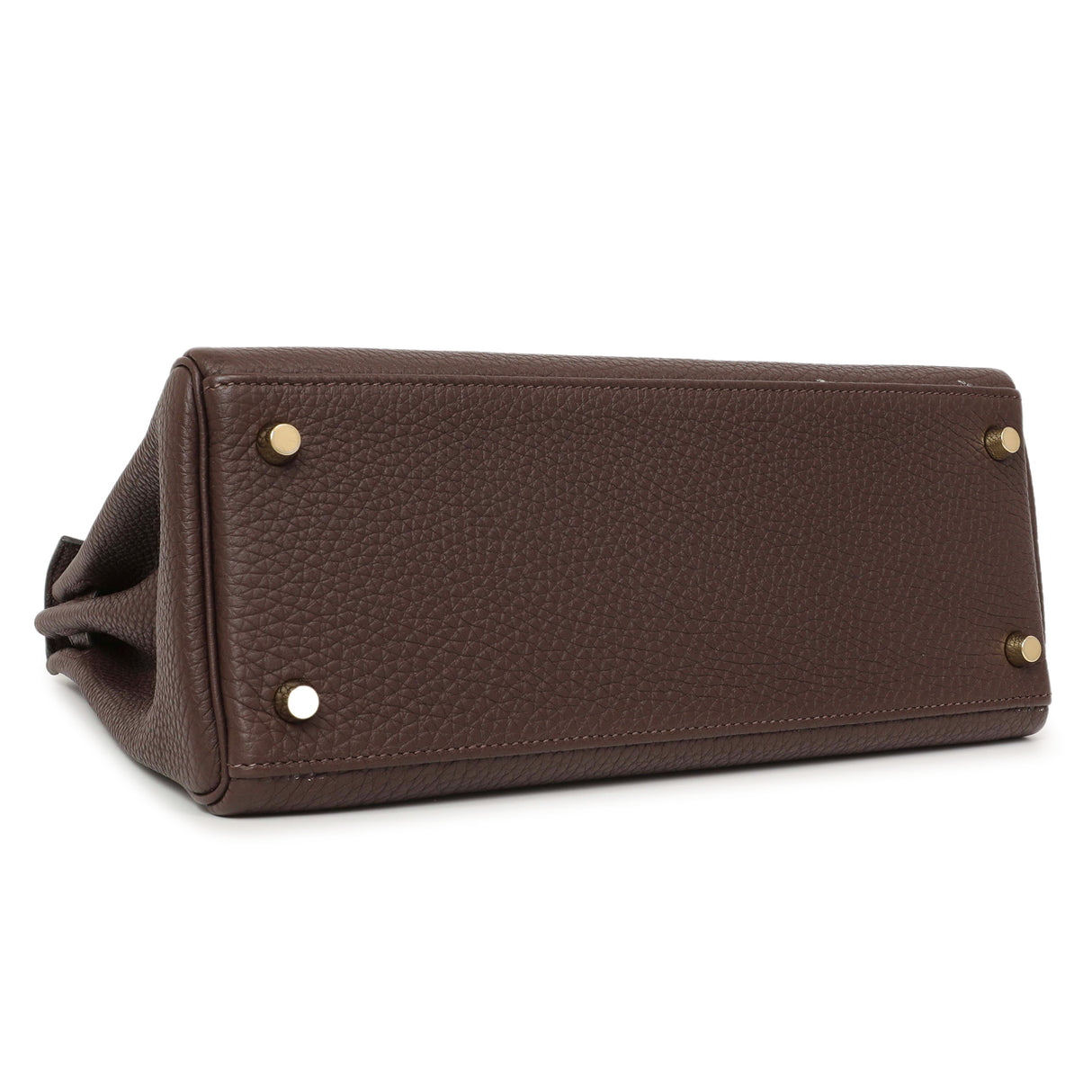 Hermes Chocolate Togo Kelly Retourne 28 Handbags Hermes