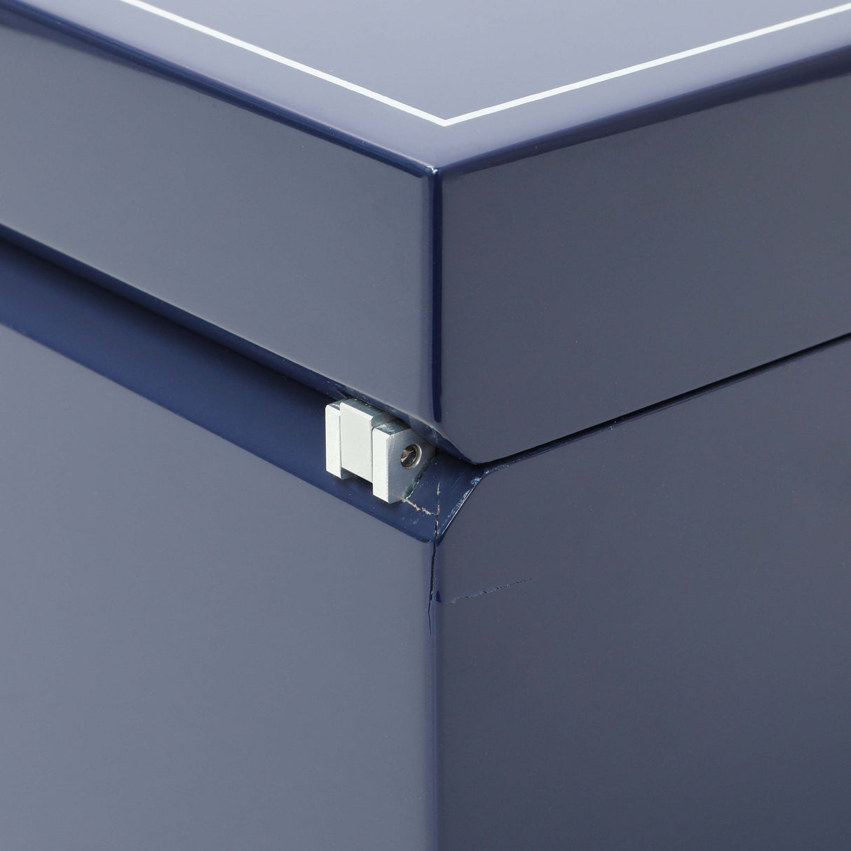 Cartier Blue Lacquered Three Watch and Cufflink Box Accessories Cartier