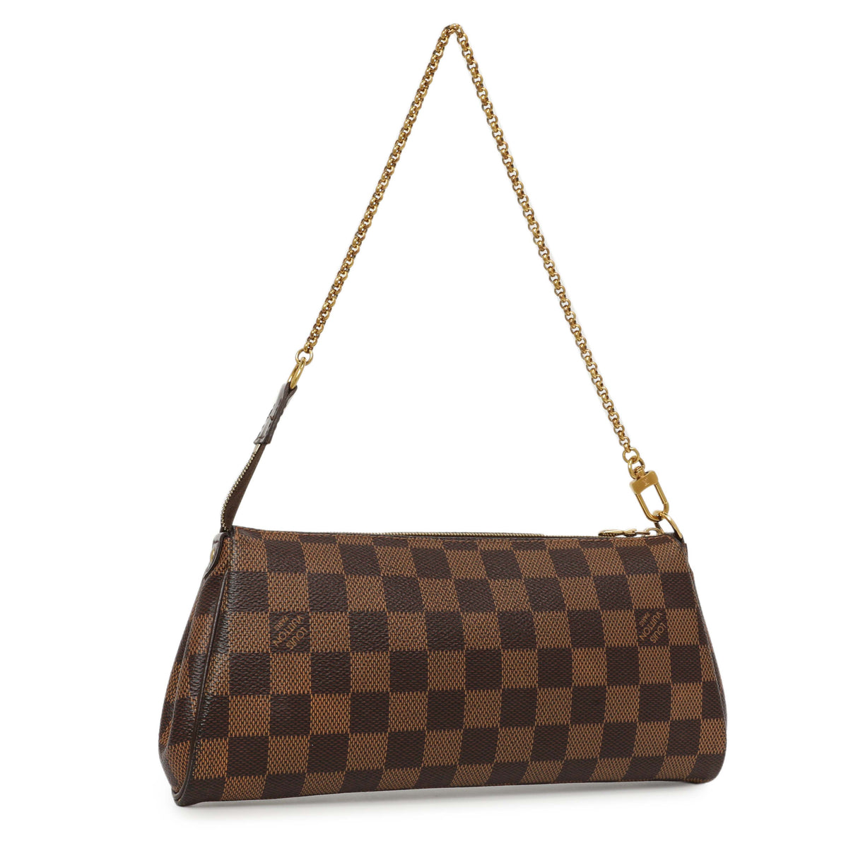 Louis Vuitton Damier Ebene Eva Clutch Handbags Louis Vuitton