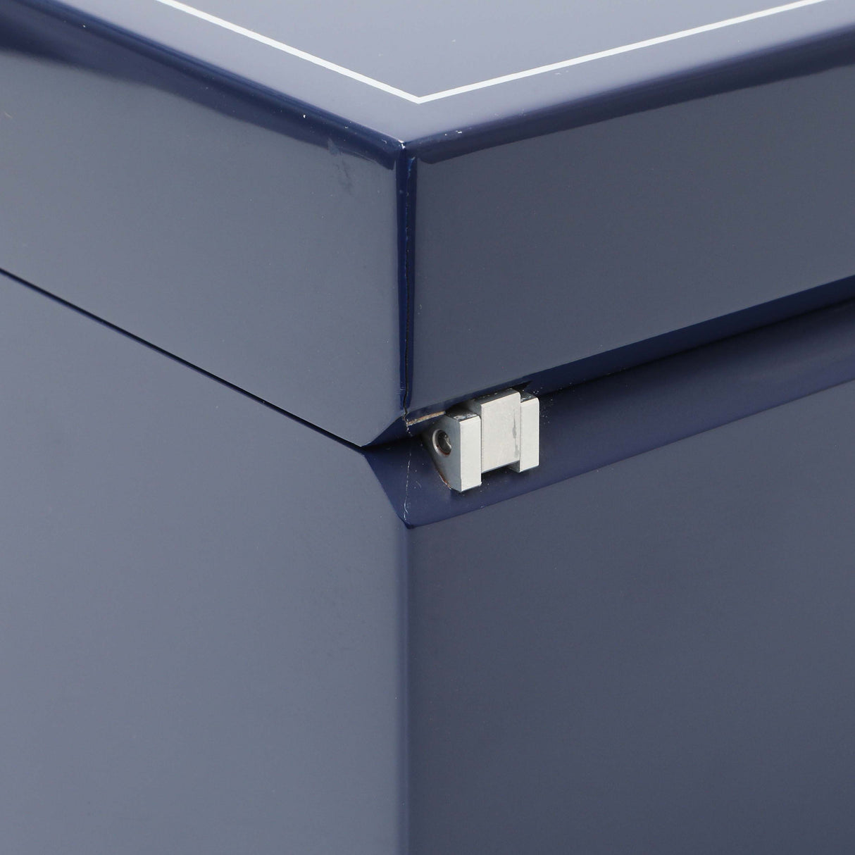 Cartier Blue Lacquered Three Watch and Cufflink Box Accessories Cartier