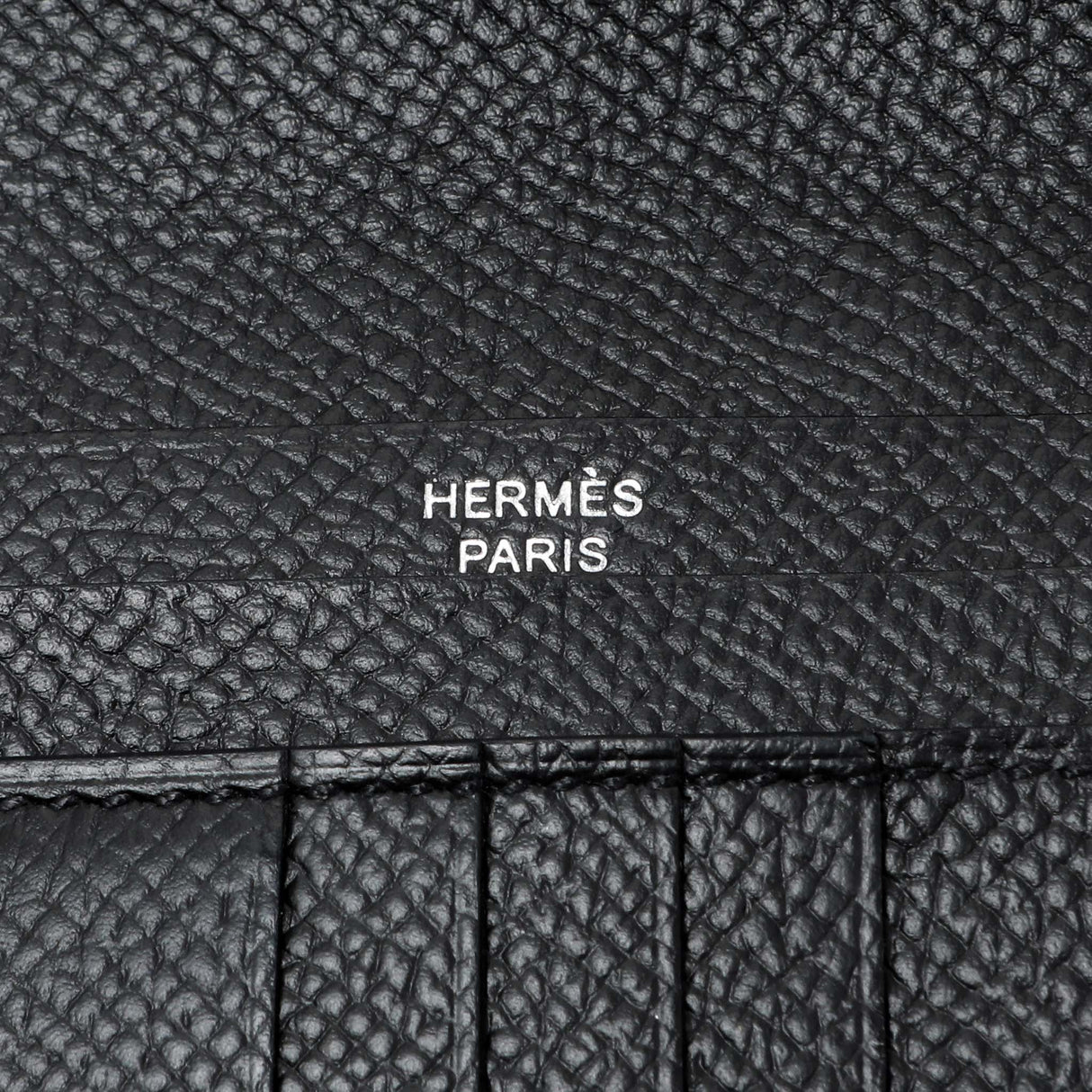 Hermes Black Epsom Bearn Compact Wallet Accessories Hermes