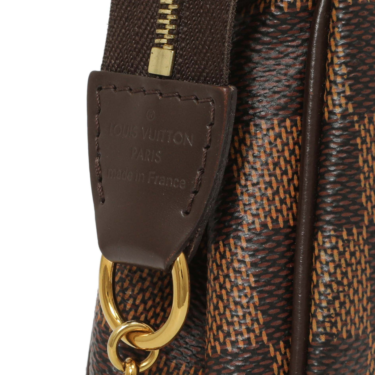 Louis Vuitton Damier Ebene Eva Clutch Handbags Louis Vuitton