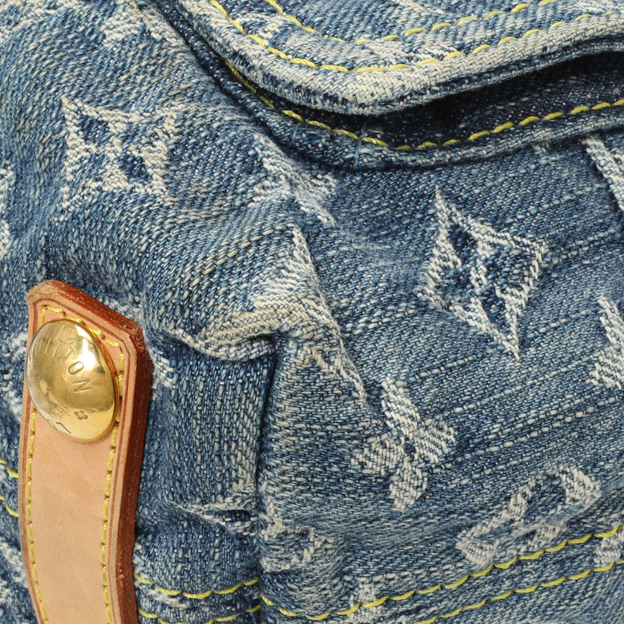 Louis Vuitton Blue Monogram Denim Baggy PM Handbags Louis Vuitton