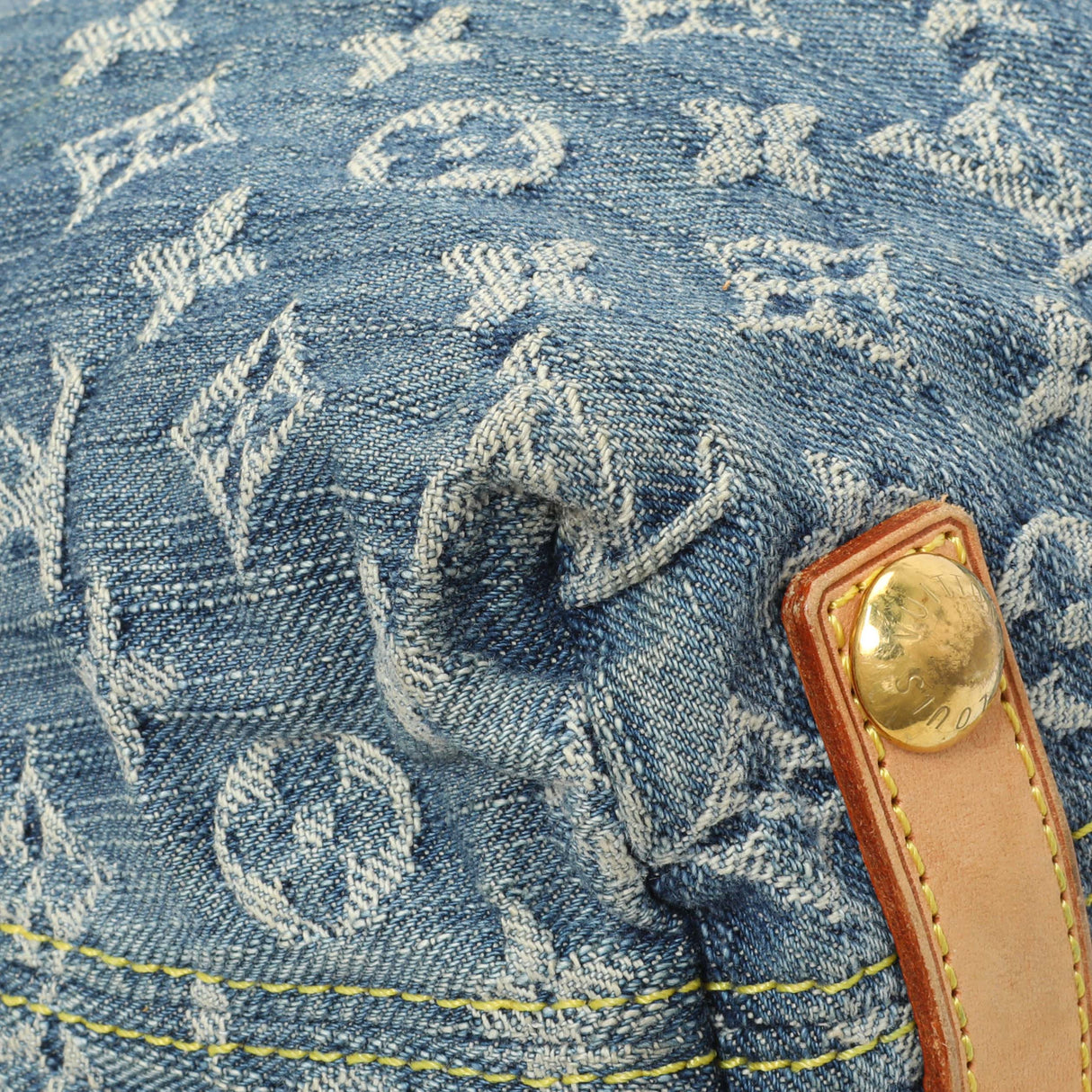 Louis Vuitton Blue Monogram Denim Baggy PM Handbags Louis Vuitton