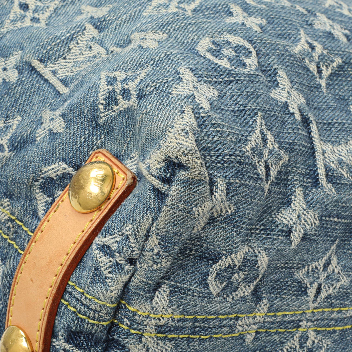 Louis Vuitton Blue Monogram Denim Baggy PM Handbags Louis Vuitton