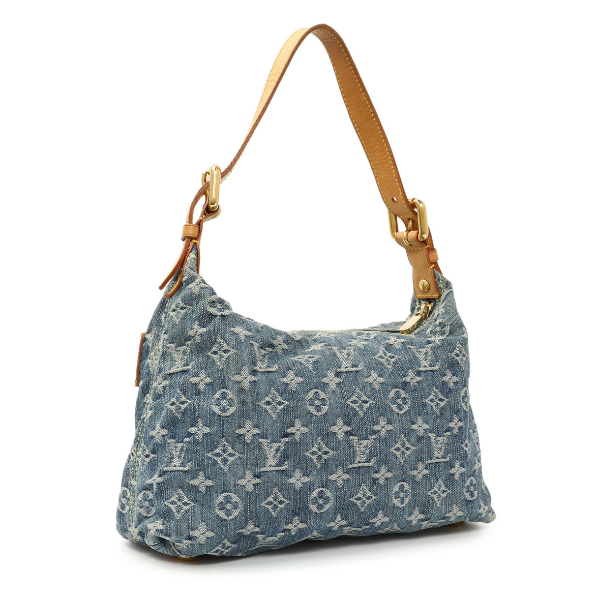 Louis Vuitton Blue Monogram Denim Baggy PM Handbags Louis Vuitton