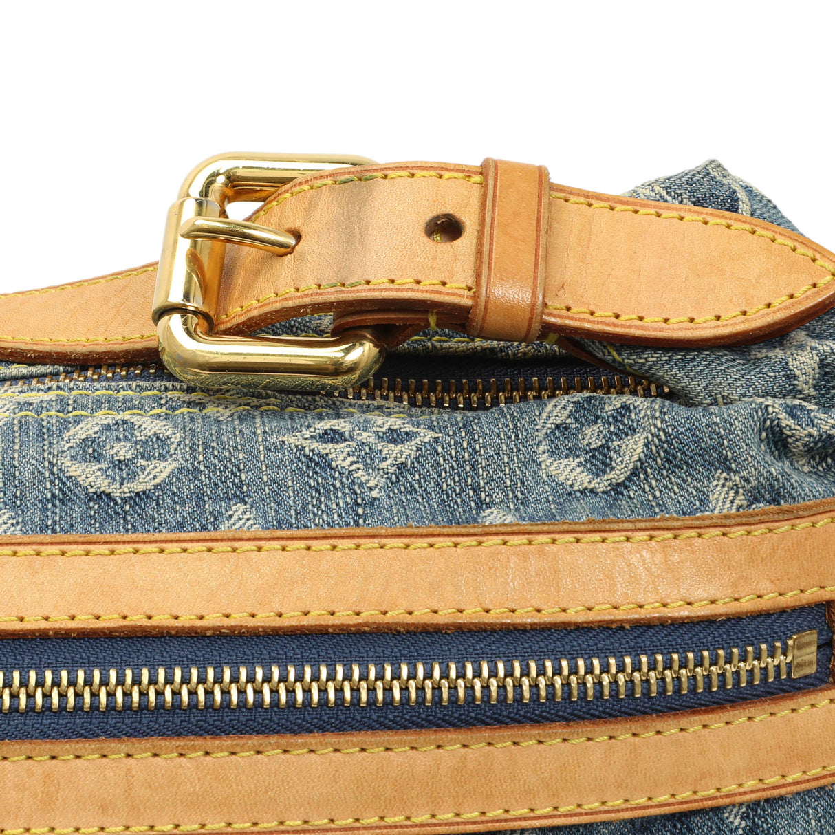 Louis Vuitton Blue Monogram Denim Baggy PM Handbags Louis Vuitton