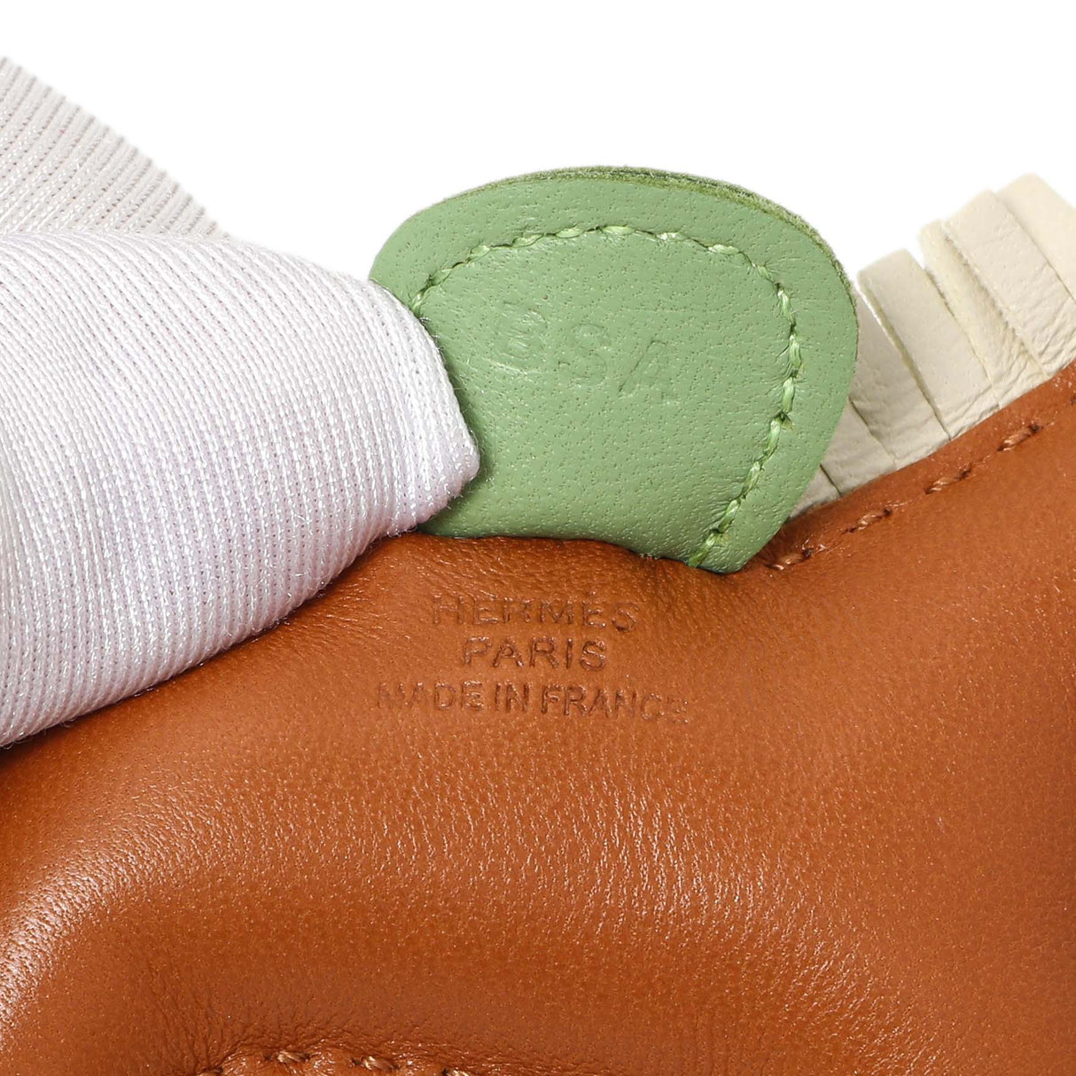 Hermes Gold Craie Vert Criquet Milo Lambskin GriGri Rodeo Horse Charm PM Accessories Hermes