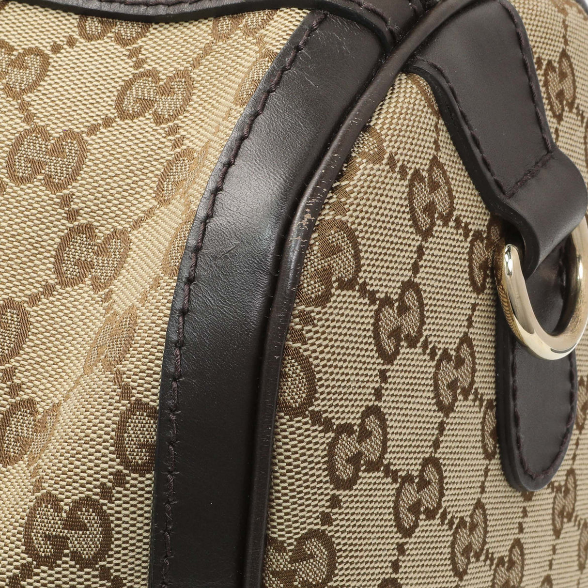 Gucci Monogram Vintage Web Original GG Medium Boston Bag Handbags Gucci