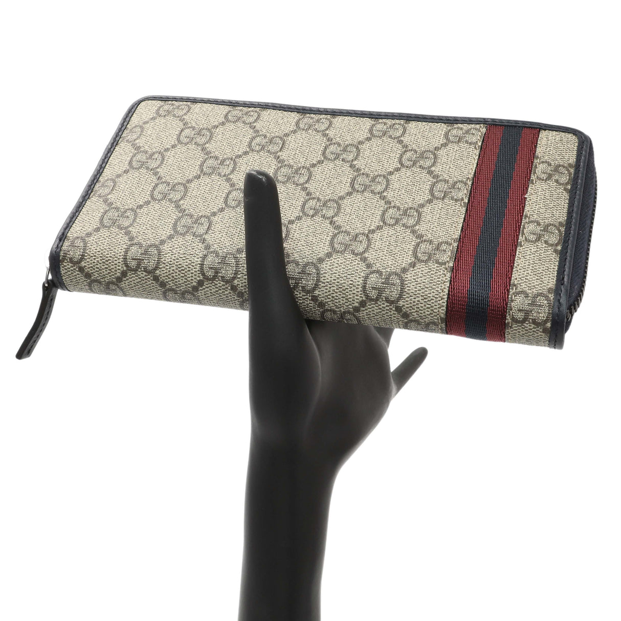 Gucci GG Supreme Zipped Long Wallet Accessories Gucci