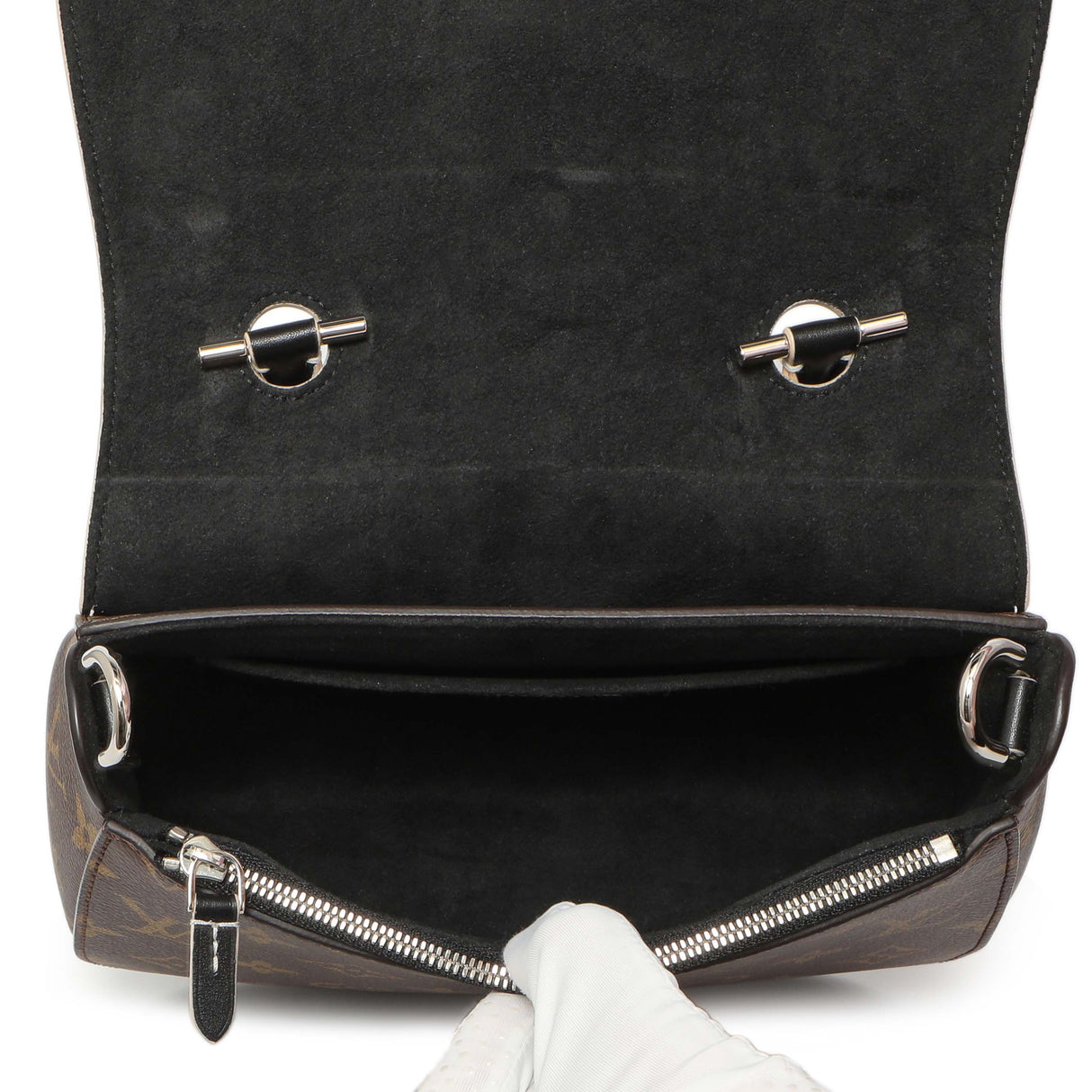 Louis Vuitton Black Calfskin Monogram Chain It PM Handbags Louis Vuitton