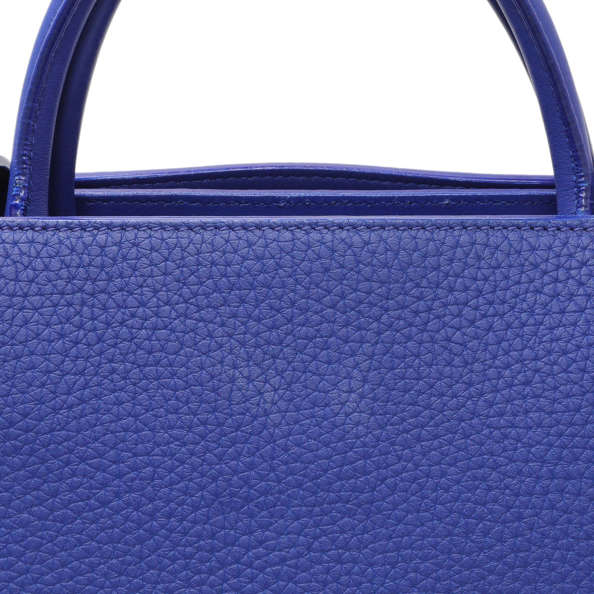 Christian Dior Blue Bullcalf Medium Diorever Flap Handbags Christian Dior