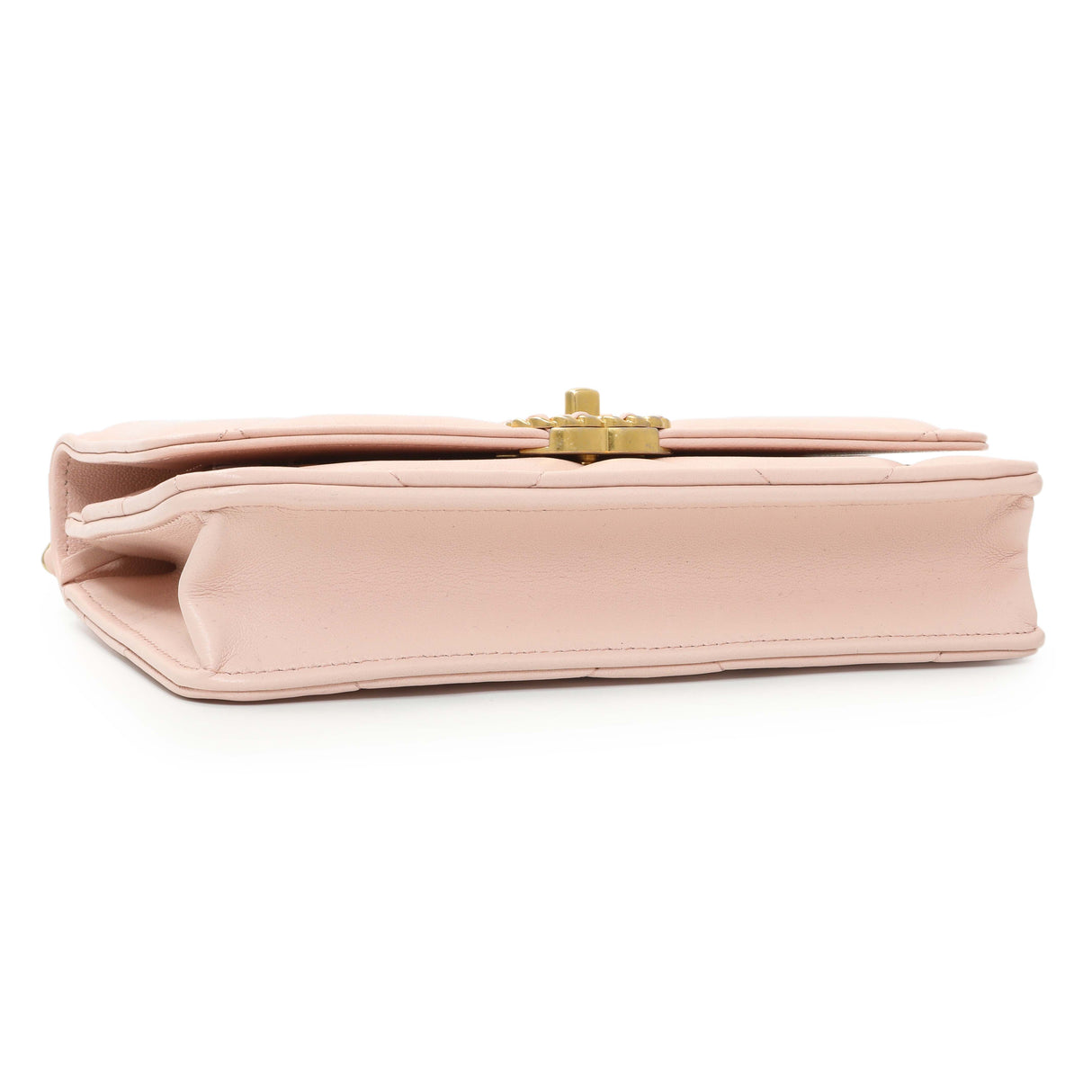 Chanel Pink Quilted Lambskin Chanel 19 Wallet on Chain Handbags Chanel