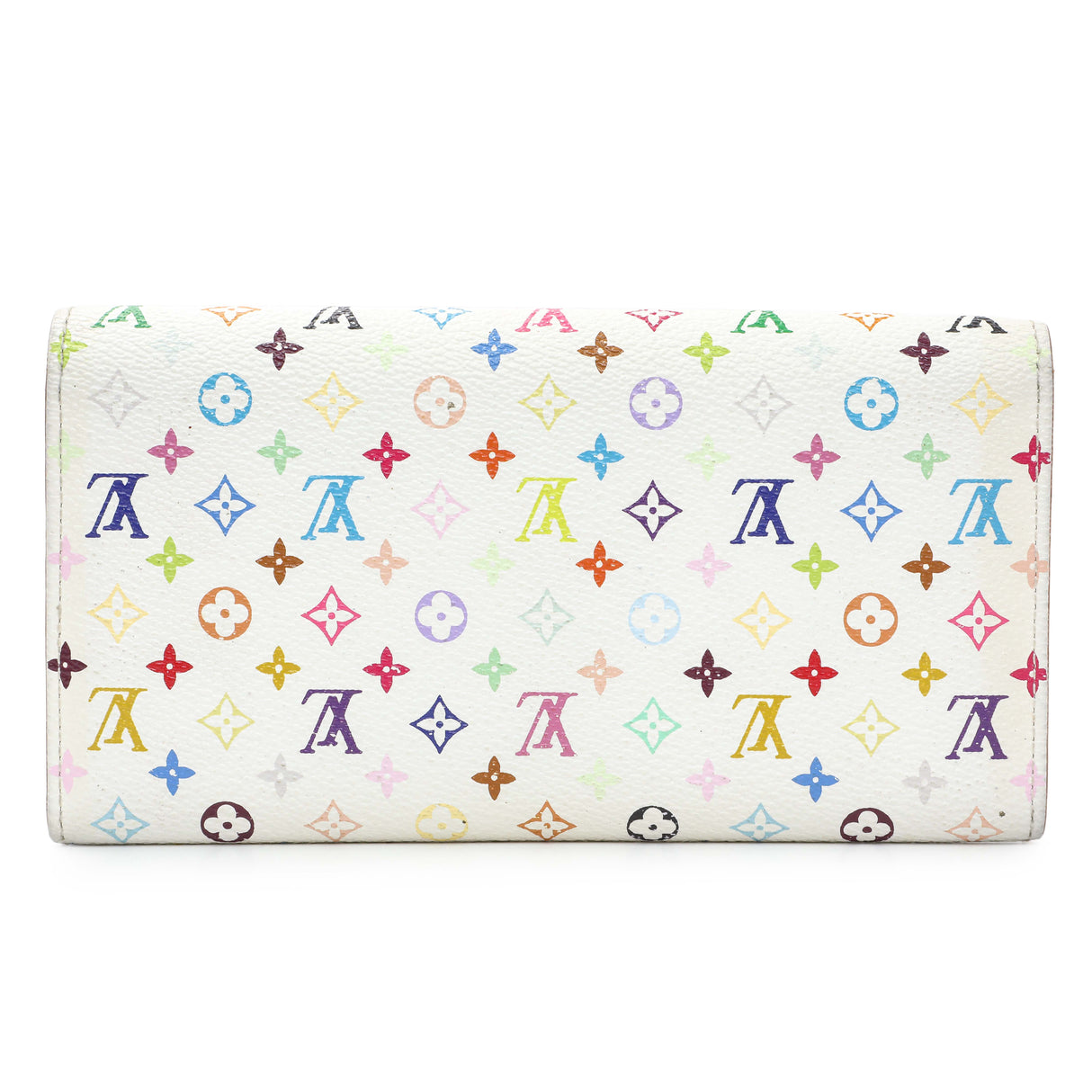 Louis Vuitton White Multicolor Sarah Wallet Accessories Louis Vuitton