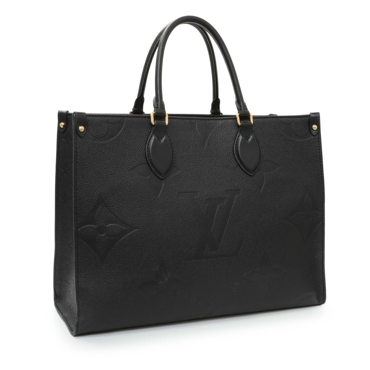 Louis Vuitton Black Empreinte Monogram Giant OnTheGo MM Handbags Louis Vuitton