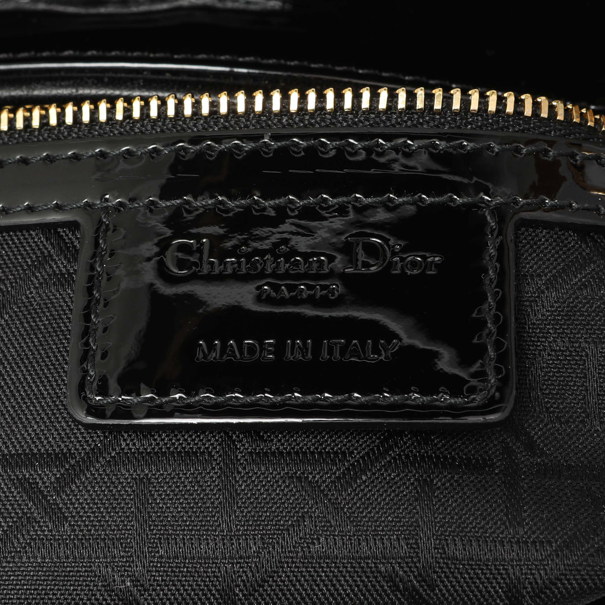 Christian Dior Black Patent Cannage Large Lady Dior Handbags Christian Dior