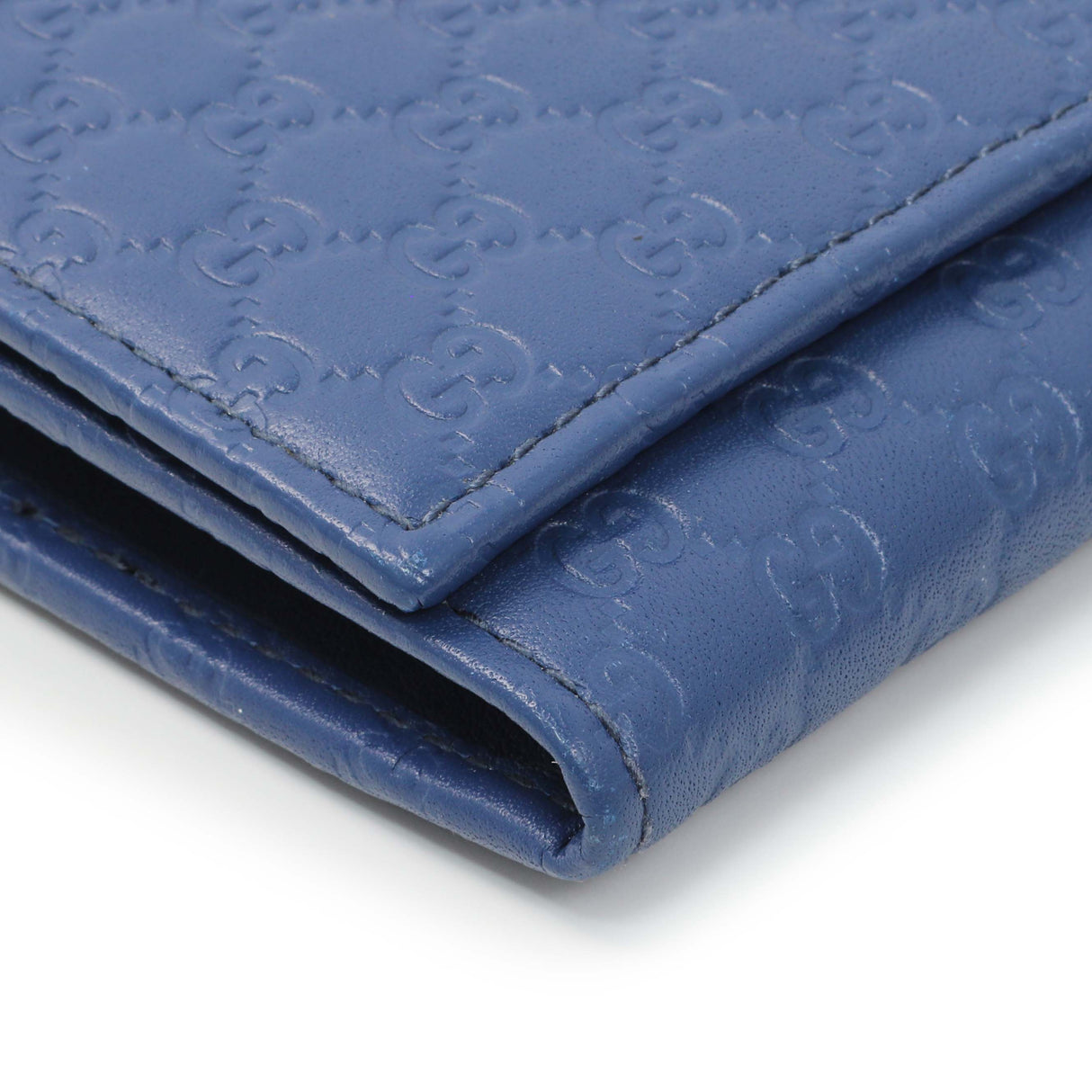 Gucci Blue Microguccissima Long Wallet Accessories Gucci