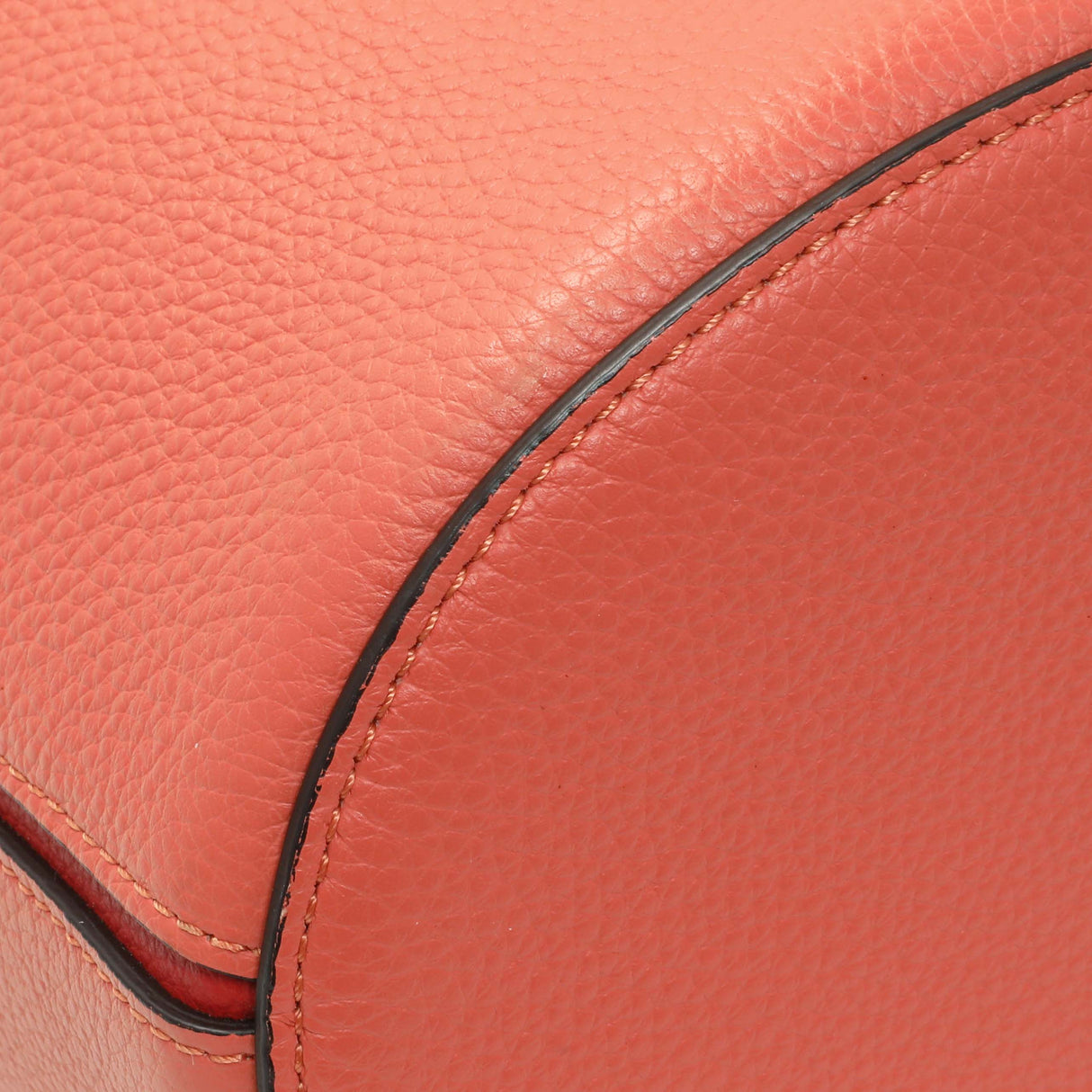 Mulberry Coral Grained Calfskin Abbey Bucket Bag Handbags Mulberry