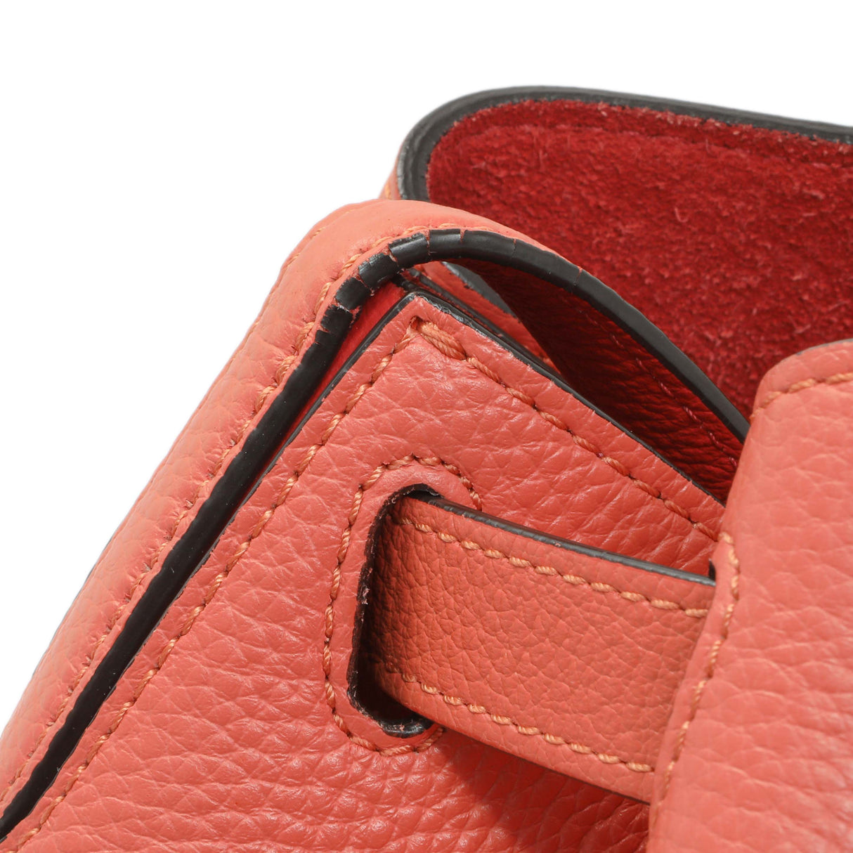 Mulberry Coral Grained Calfskin Abbey Bucket Bag Handbags Mulberry