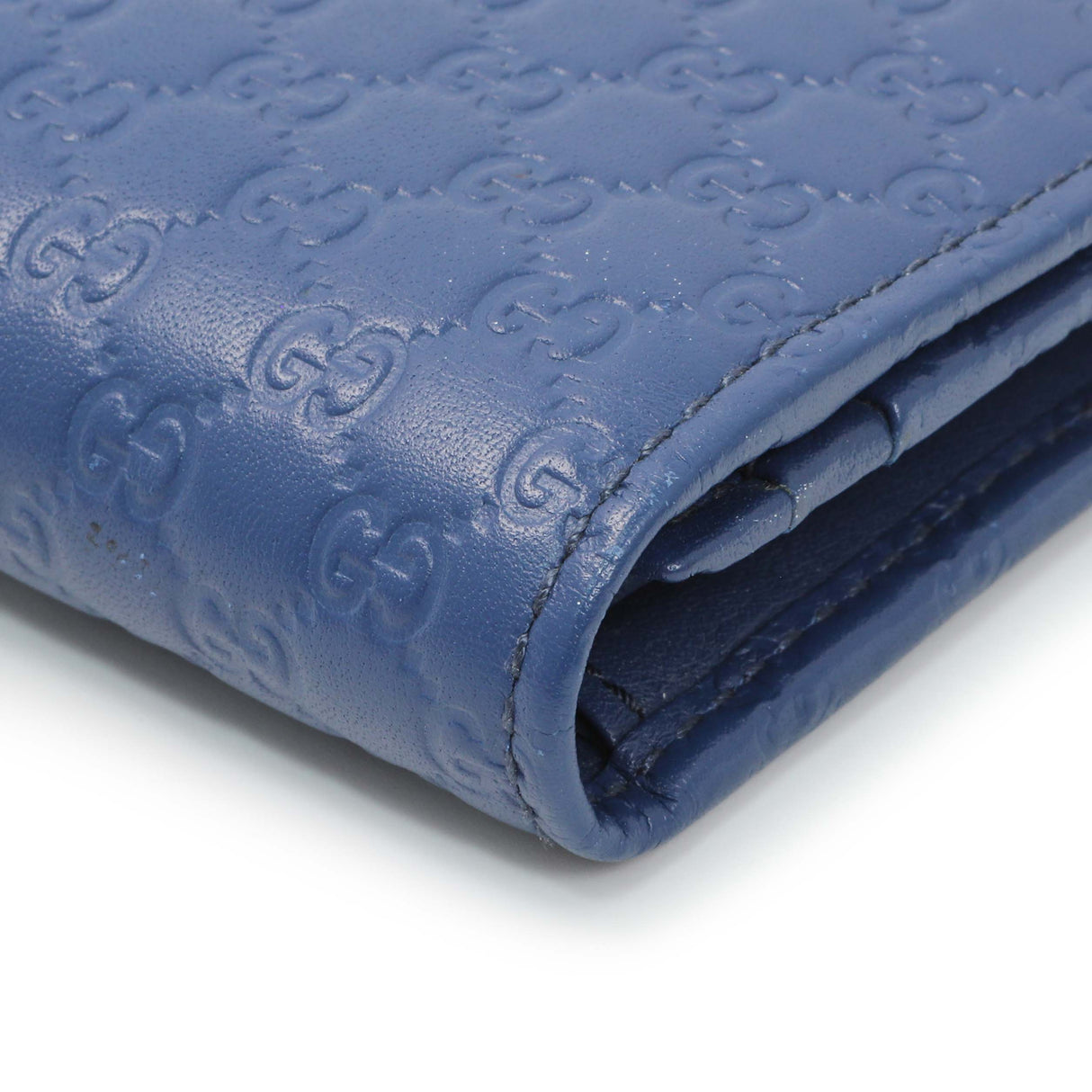Gucci Blue Microguccissima Long Wallet Accessories Gucci