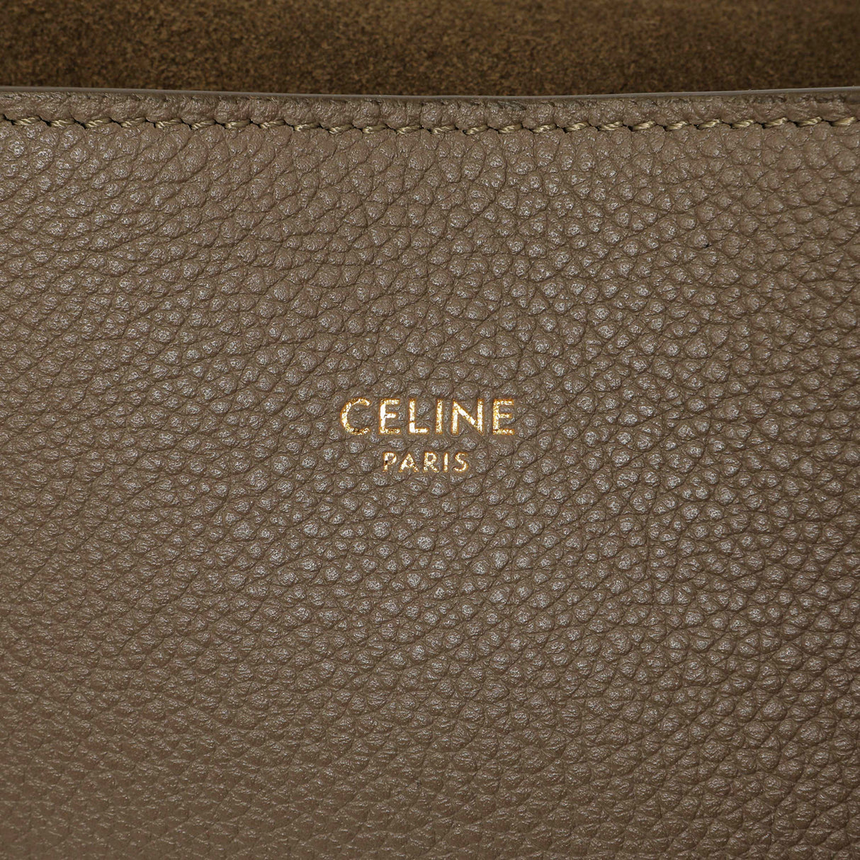 Celine Taupe Soft Grained Calfskin Small Belt Cabas Phantom Handbags Celine