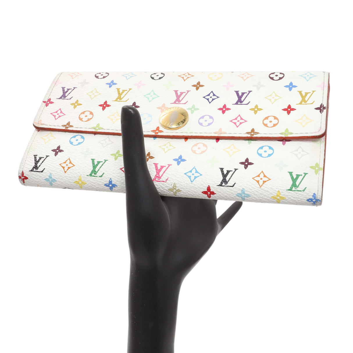 Louis Vuitton White Multicolor Sarah Wallet Accessories Louis Vuitton