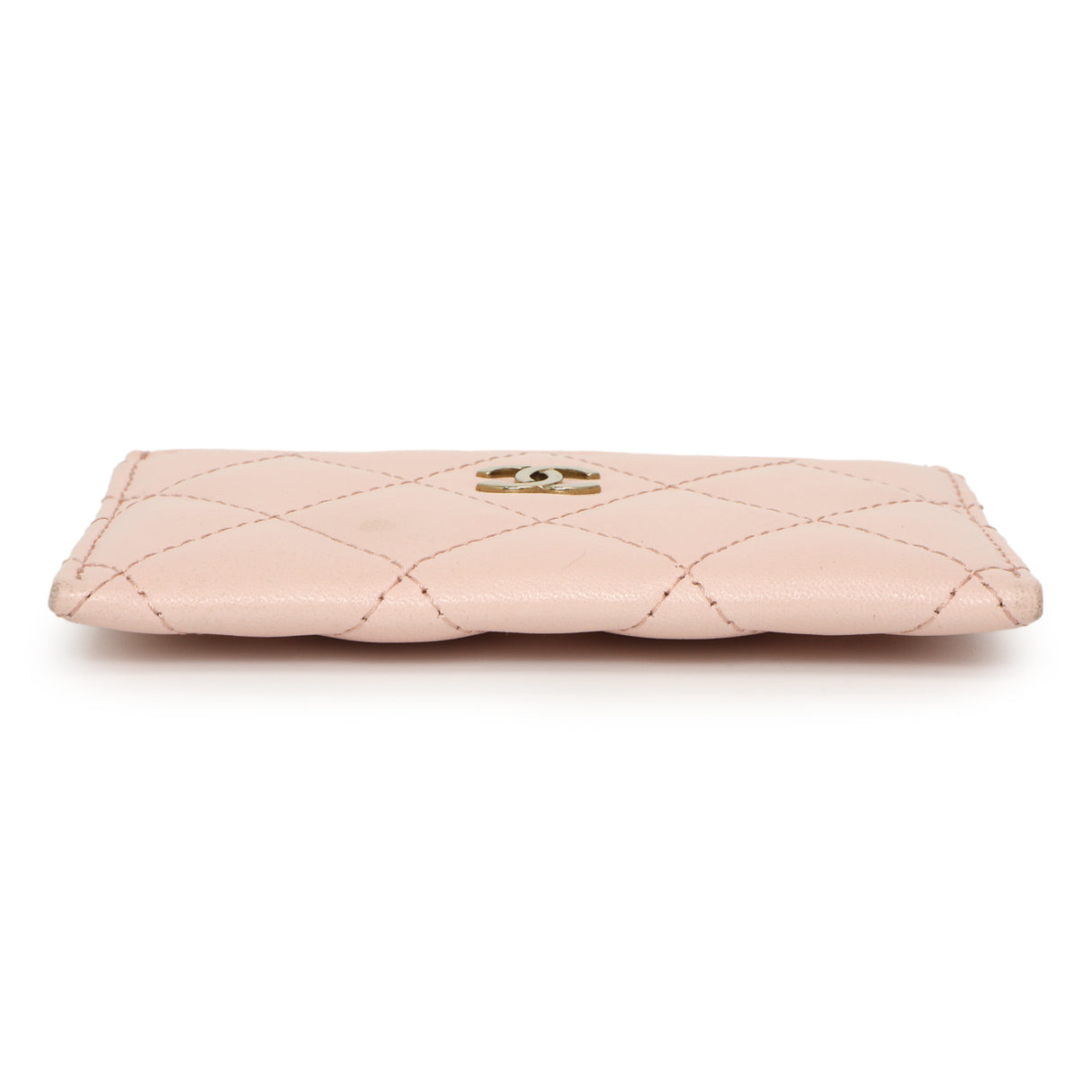 Chanel Pink Quilted Lambskin Card Holder Accessories Chanel