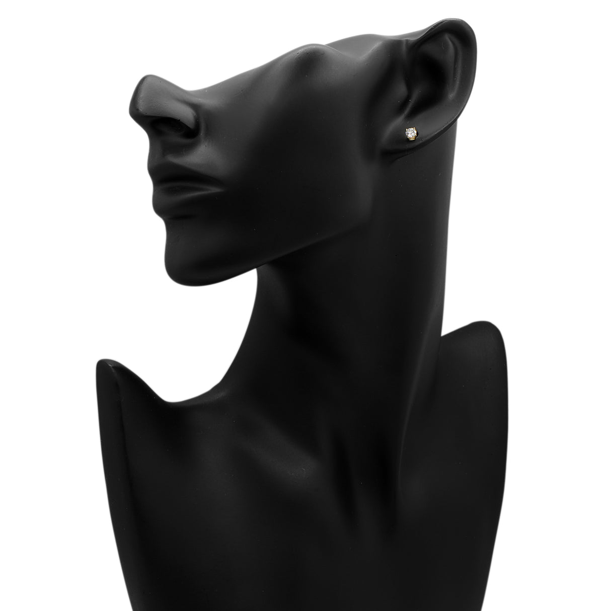 18K Yellow Gold 0.45 Carat Diamond Earrings Fine Jewellery Modaselle