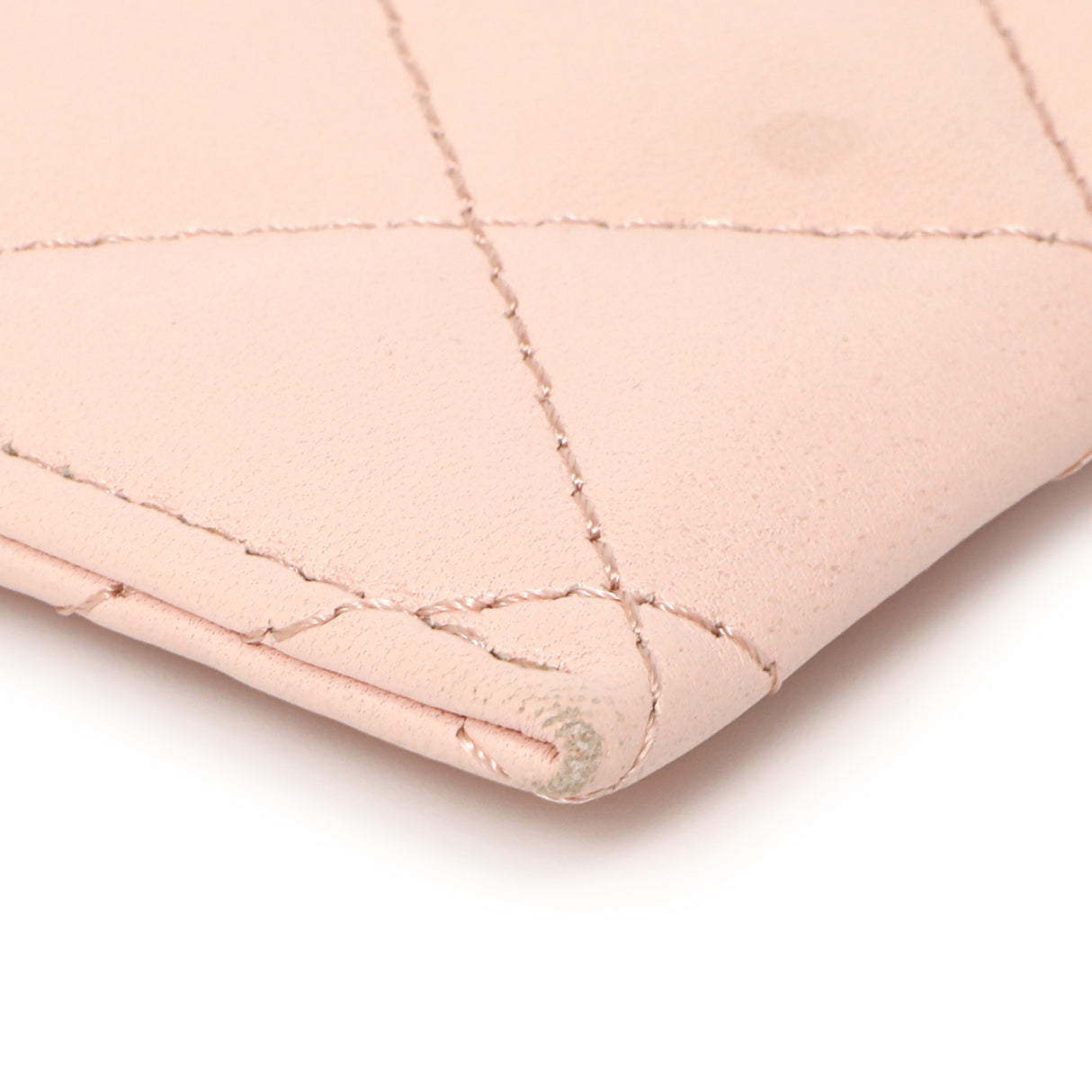 Chanel Pink Quilted Lambskin Card Holder Accessories Chanel