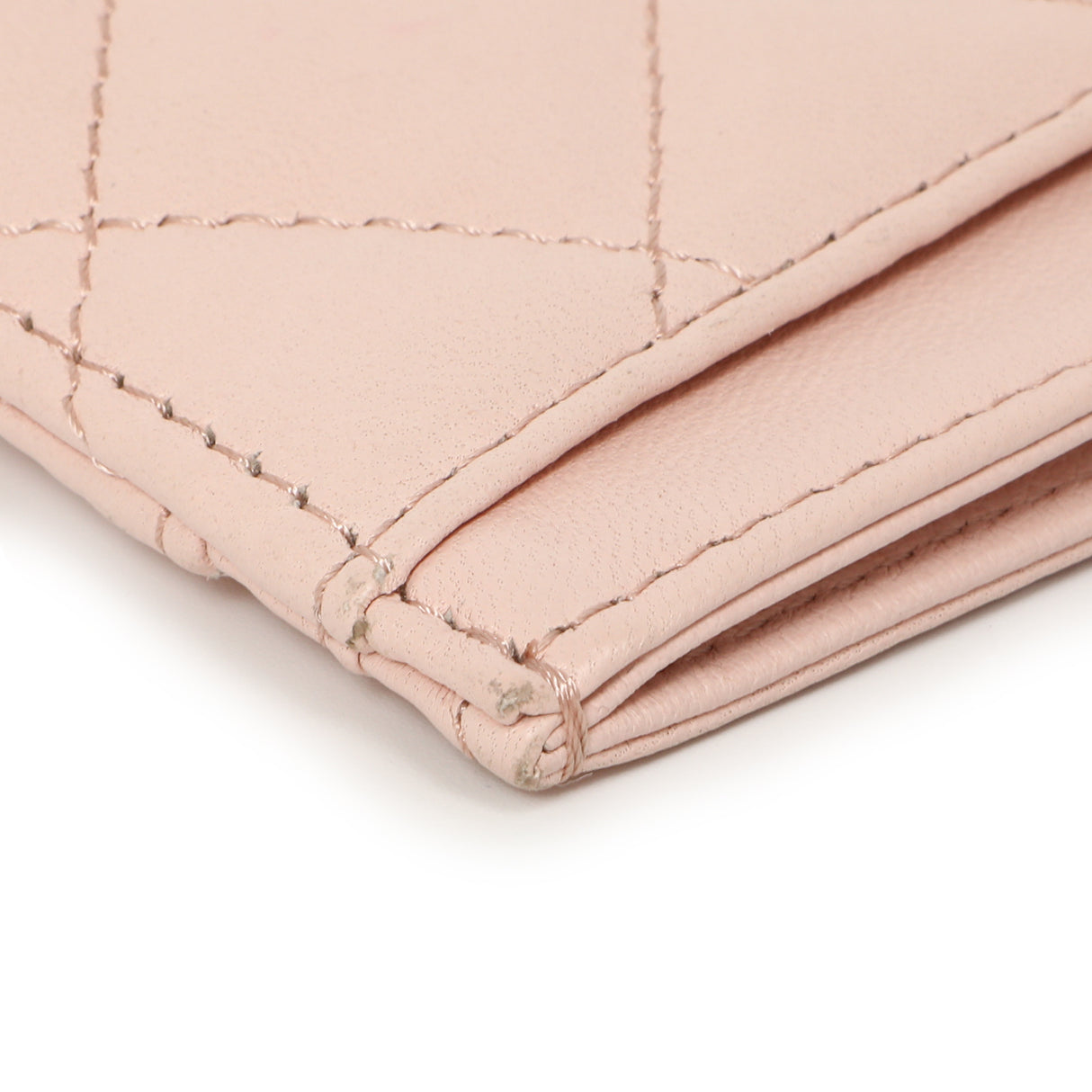 Chanel Pink Quilted Lambskin Card Holder Accessories Chanel