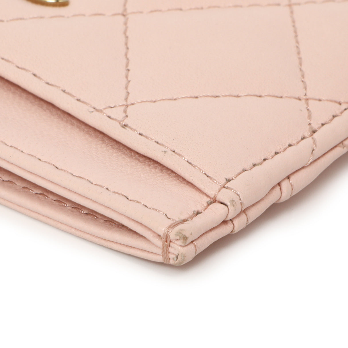 Chanel Pink Quilted Lambskin Card Holder Accessories Chanel