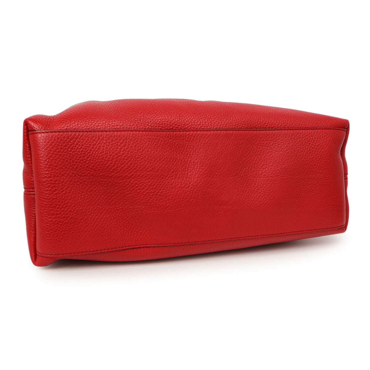 Gucci Red Pebbled Calfskin Medium Soho Chain Shoulder Bag Handbags Gucci