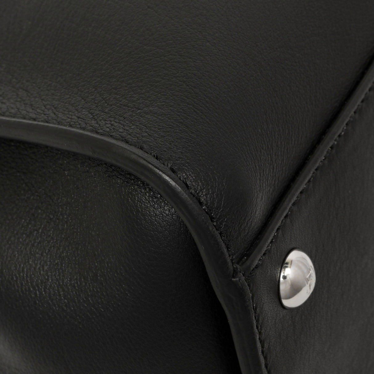 Fendi Black Vitello Seta Snakeskin Crocodile Monster Eyes Medium Peekaboo Iconic Satchel Handbags Fendi