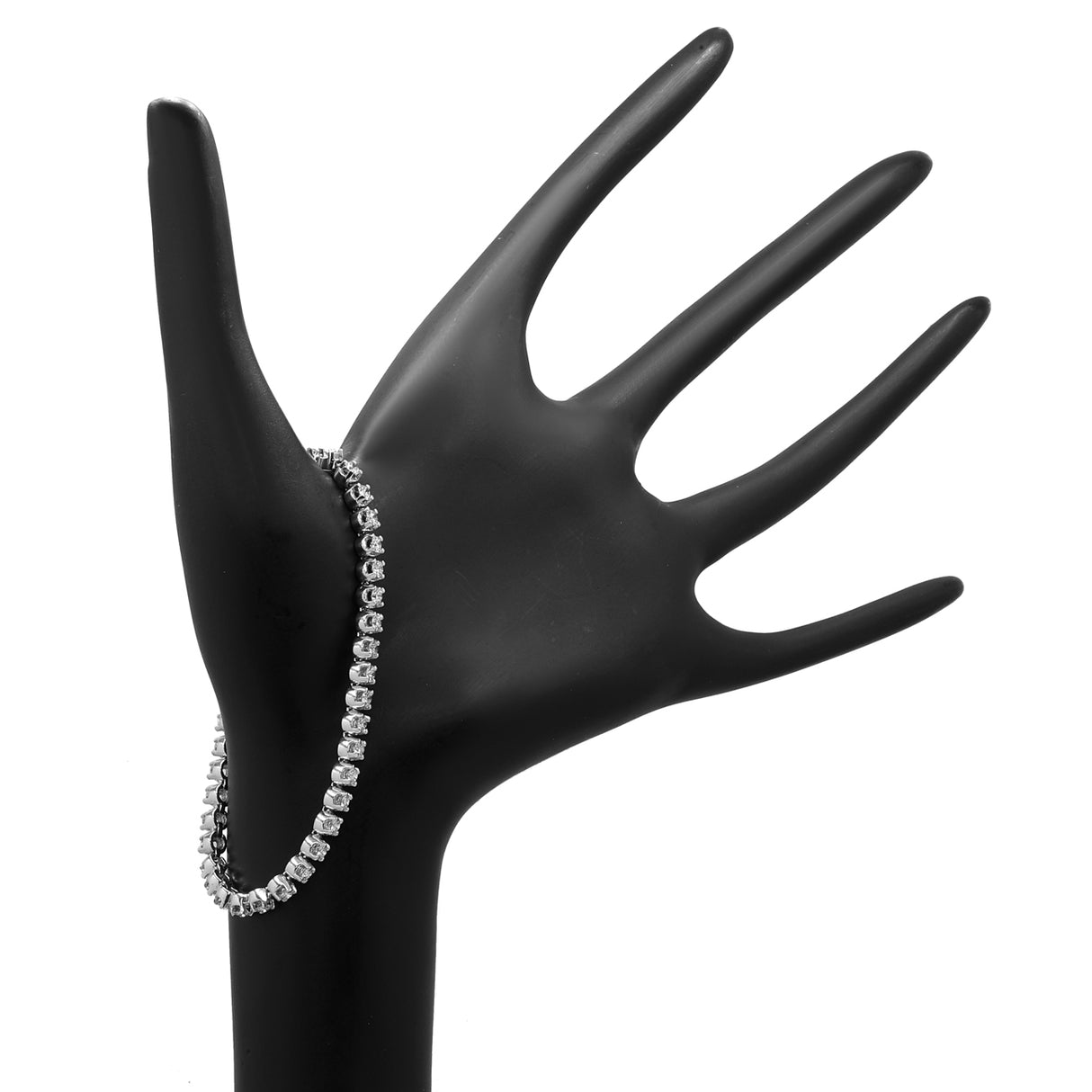 18K White Gold 3.05 Carat Tennis Bracelet Fine Jewellery Modaselle