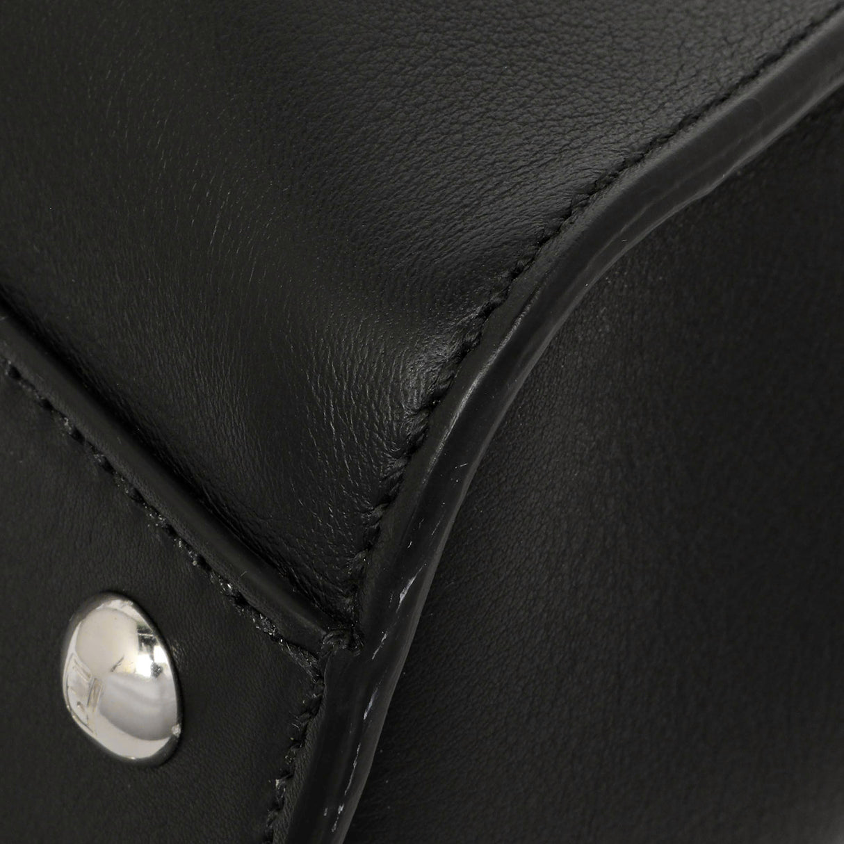 Fendi Black Vitello Seta Snakeskin Crocodile Monster Eyes Medium Peekaboo Iconic Satchel Handbags Fendi