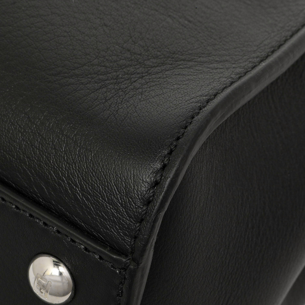 Fendi Black Vitello Seta Snakeskin Crocodile Monster Eyes Medium Peekaboo Iconic Satchel Handbags Fendi