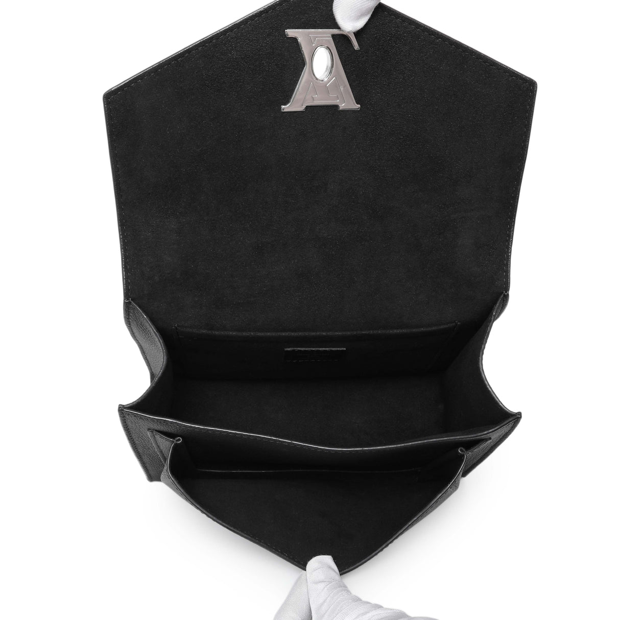 Louis Vuitton Black Soft Calfskin Mylockme Chain Bag Handbags Louis Vuitton