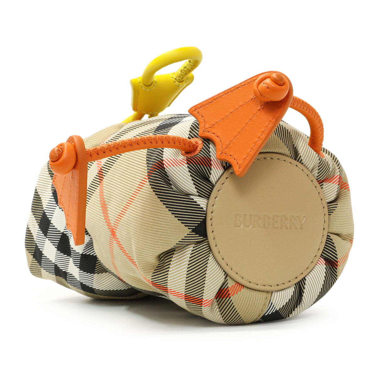 Burberry Sand Check Nylon Duck Bottle Holder Accessories Burberry