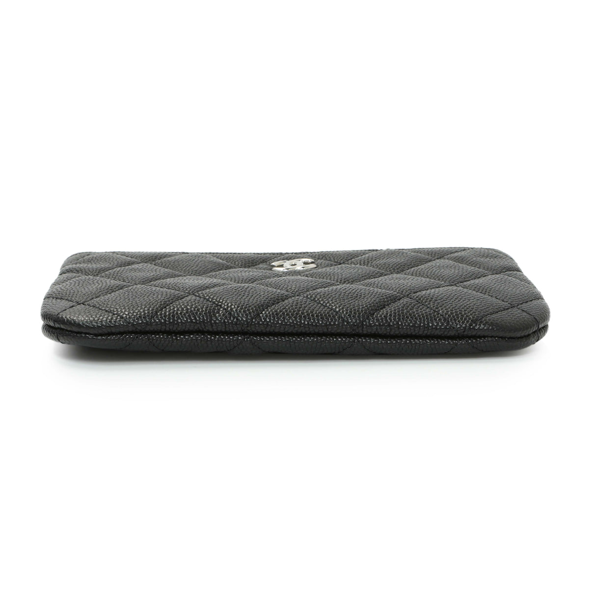 Chanel Black Quilted Caviar Small Zipped Pouch Accessories Chanel