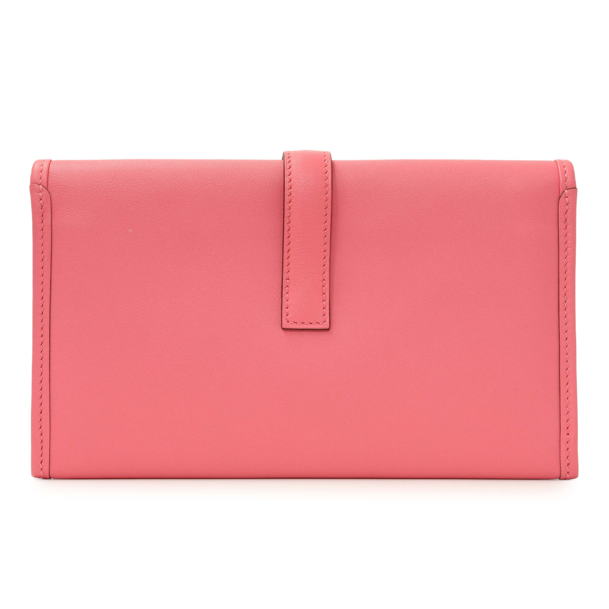Hermes Rose Azalee Swift Jige Duo Clutch Handbags Hermes