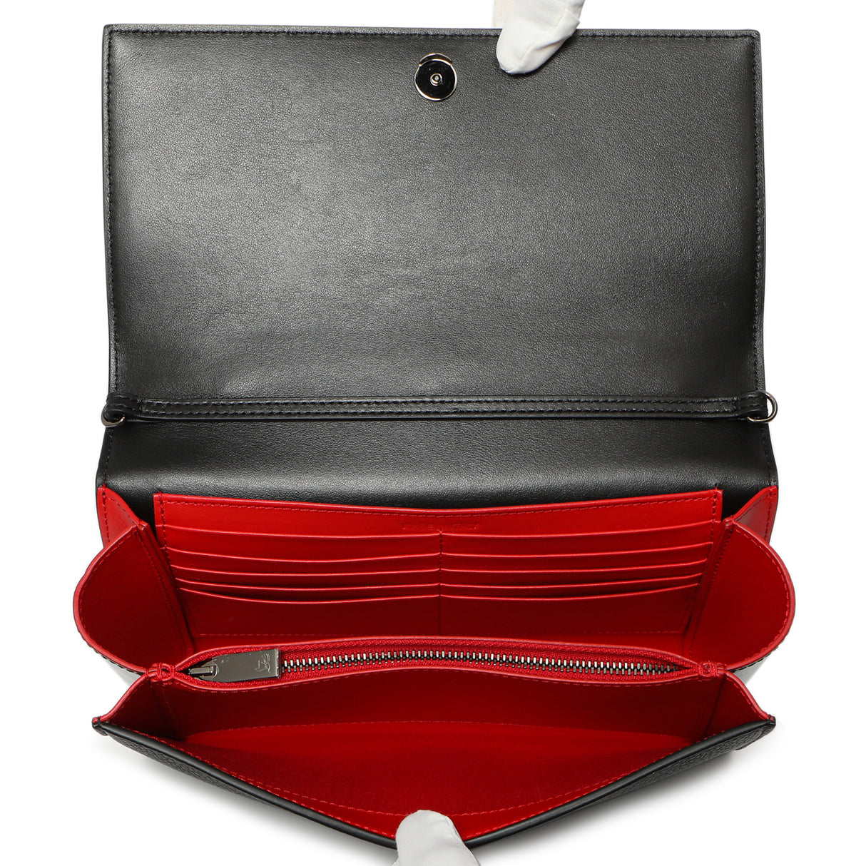 Christian Louboutin Black Calfskin Spikes Loubinthesky Paloma Clutch Handbags Christian Louboutin