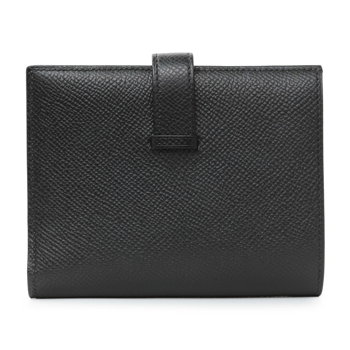 Hermes Black Epsom Bearn Compact Wallet Accessories Hermes