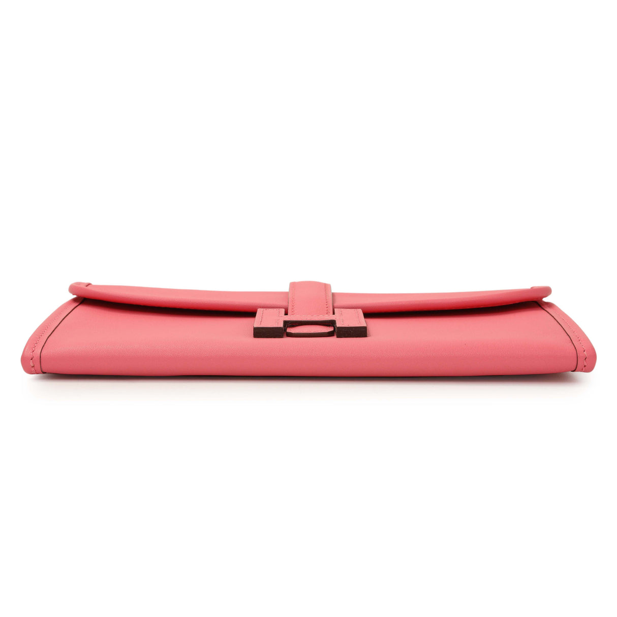 Hermes Rose Azalee Swift Jige Duo Clutch Handbags Hermes