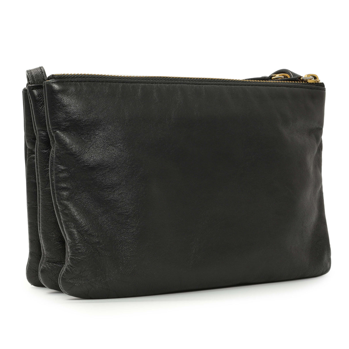 Celine Black Lambskin Small Trio Crossbody Handbags Celine