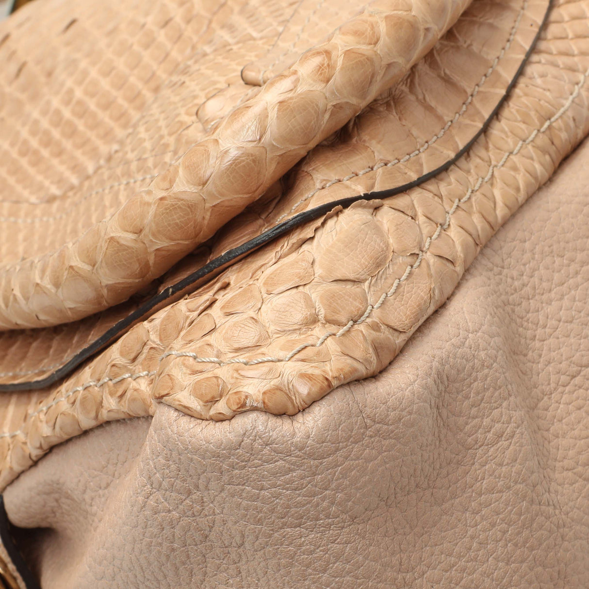 Chloe Nude Python Medium Paraty Handbags Chloe