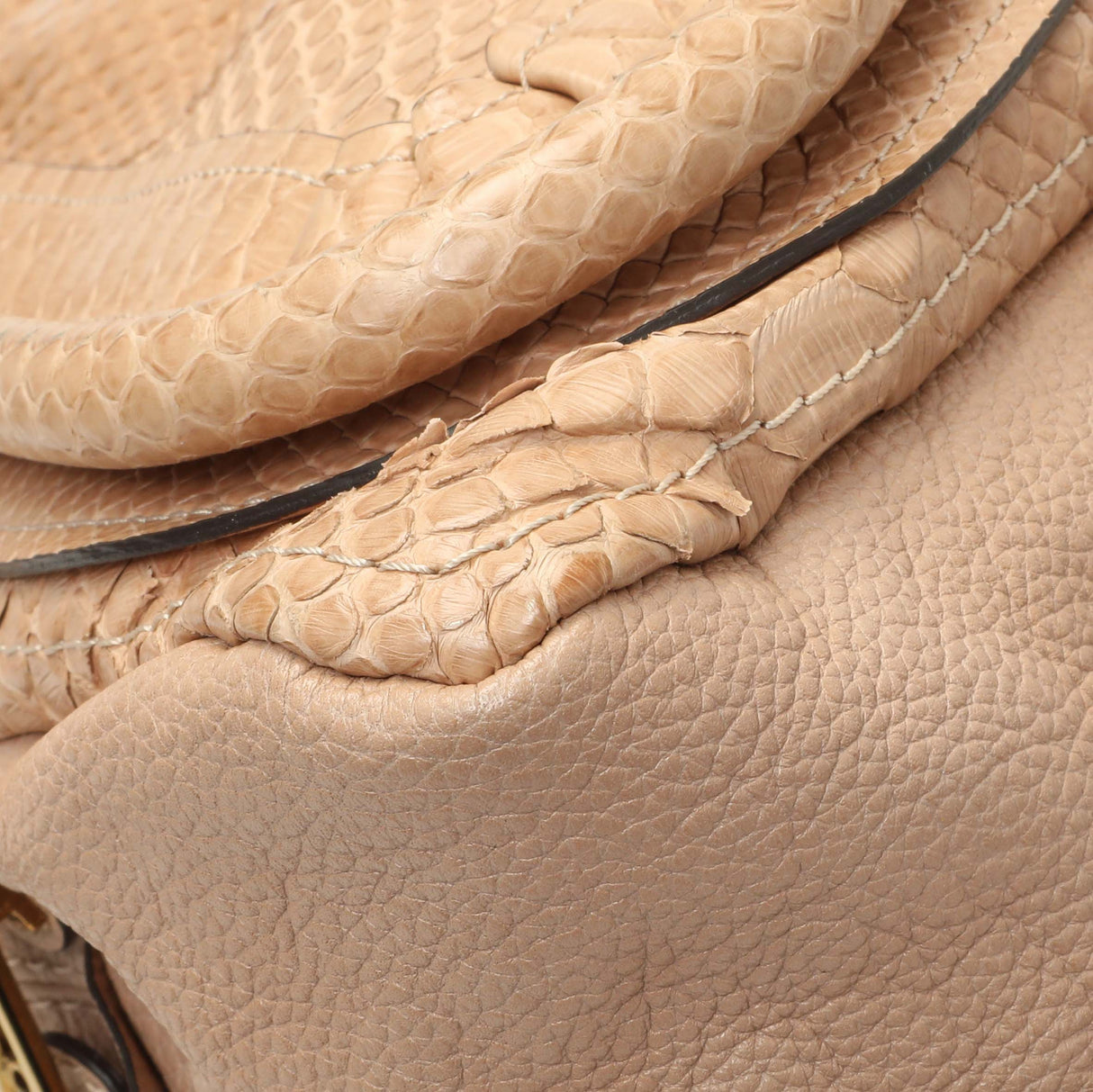 Chloe Nude Python Medium Paraty Handbags Chloe
